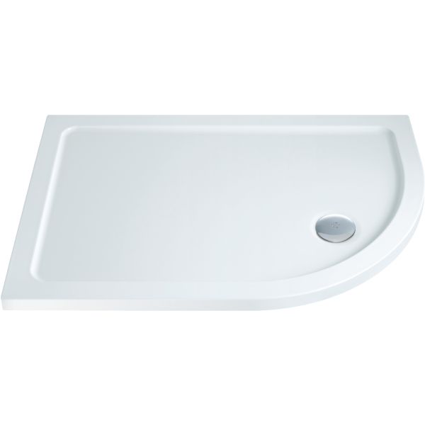 Slimline Offset Quadrant Shower Tray 900 x 760 (Right Hand)