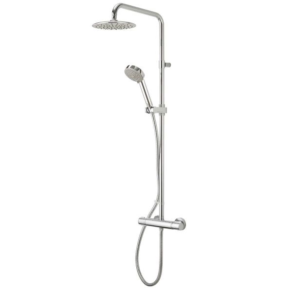 Aqualisa Midas 110SC Chrome Thermostatic Rainshower Set