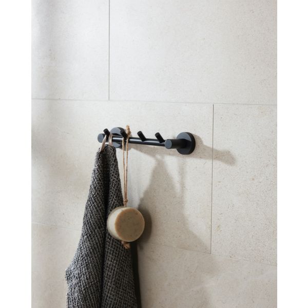Bond Black 4 Hook Panel (L240 x D67mm)