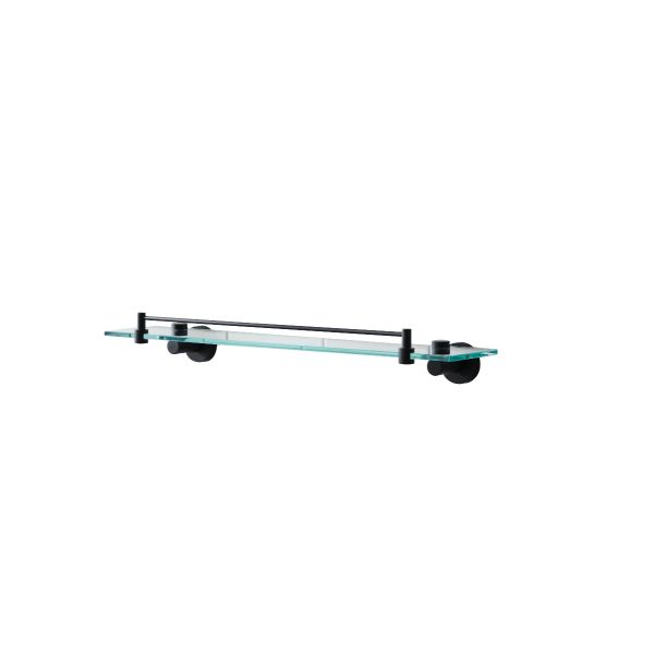 Bond Black Glass Shelf 8702B (L500 x D120mm)