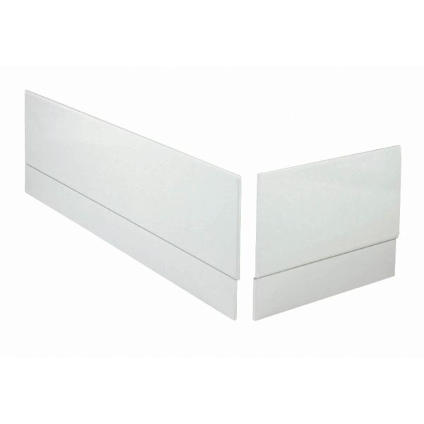 Trend Gloss White End Bath Panel 80mm 