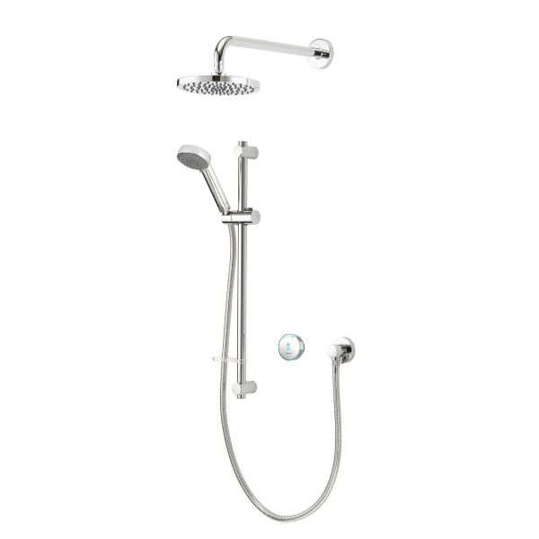 Aqualisa Quartz Blue Smart Digital Shower Concealed with Fixed & Adjustable Heads (Gravity Pumped)