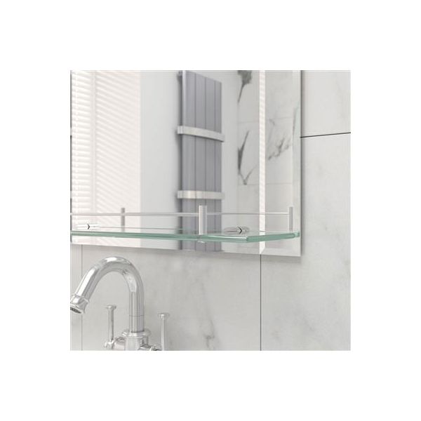 Savannah 750mm x 550mm Bevelled Mirror with Shelf