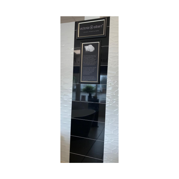 RAK Ceramics Black Glossy 600 x 300 Rectified Edge Tile (Price Per Box 0.90m2 / 5 Tiles)