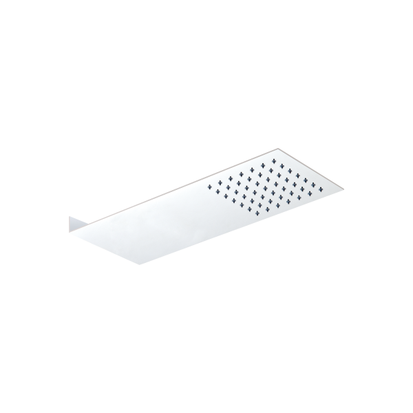 Ultra Slim Concealed Wall Mounted Square S/Steel Shower Head 480mm x 250mm