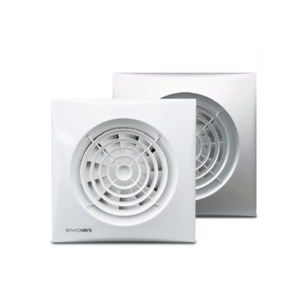 Silent 100 'T' Whisper Quiet White Fan (4")