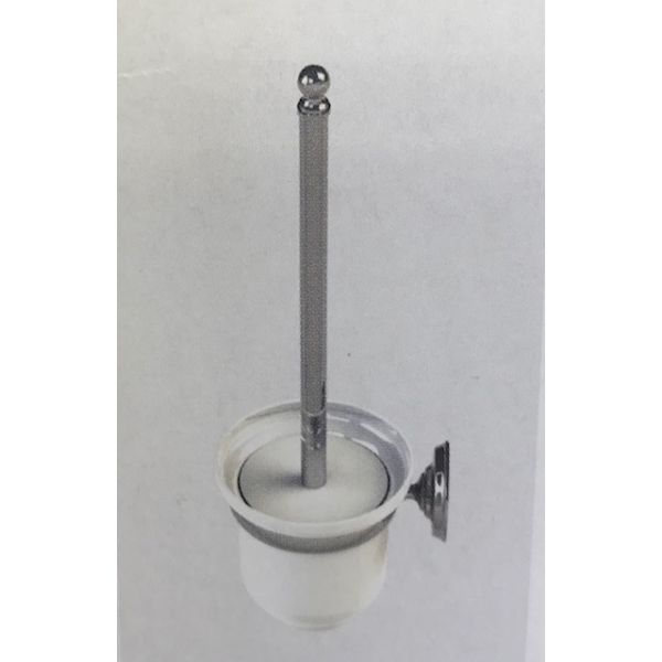 Stockholm Wall Hung Toilet Brush Set 628C (H400mm x Dia 110)