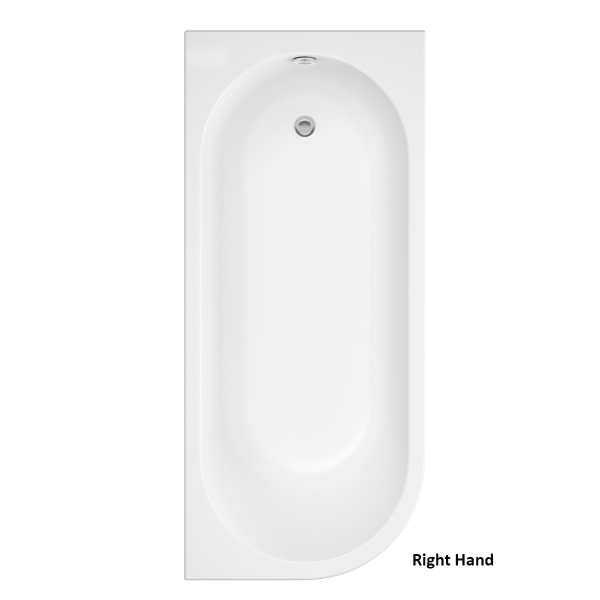 Tee - Right Hand Bath 1700 x 700mm (Includes Panel)