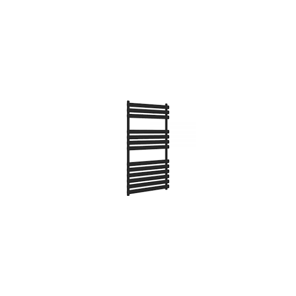 Tunstall Modern Towel Radiator Matt Black 1200mm x 500mm