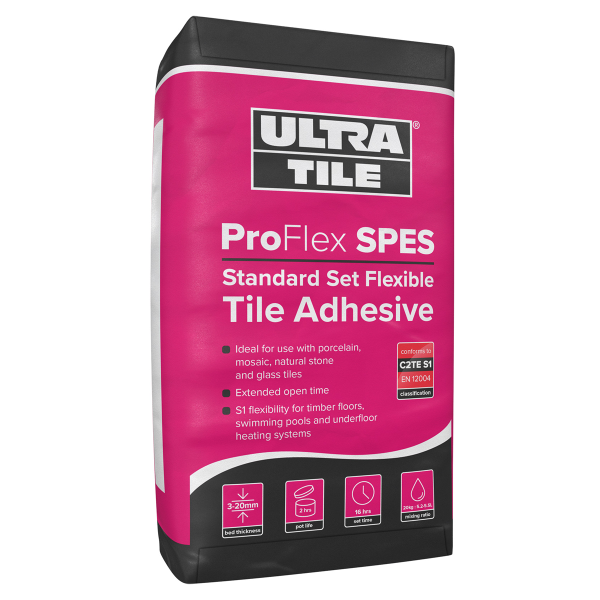 UltraTile ProFlex Standard Set SP Tile Adhesive - White (20 kg)