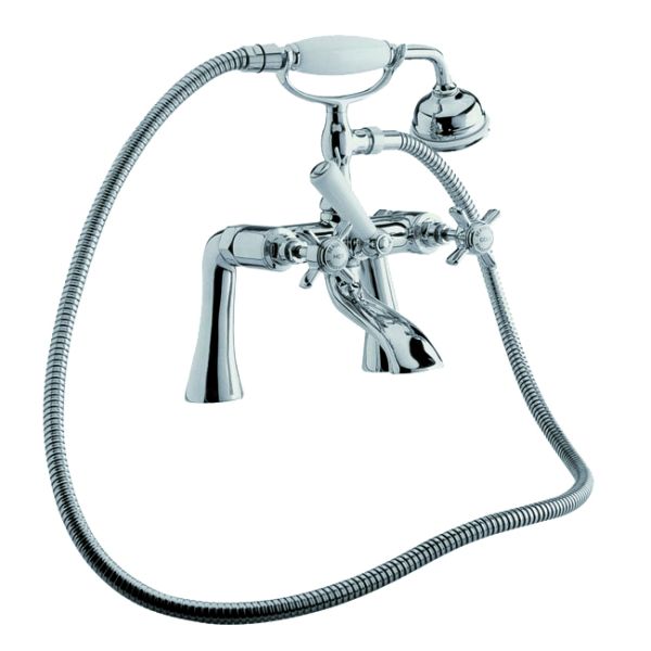 Time Traditional Chrome Bath Shower Mixer