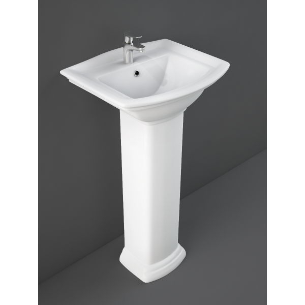RAK Washington 460mm Basin & Pedestal (1 Tap Hole)