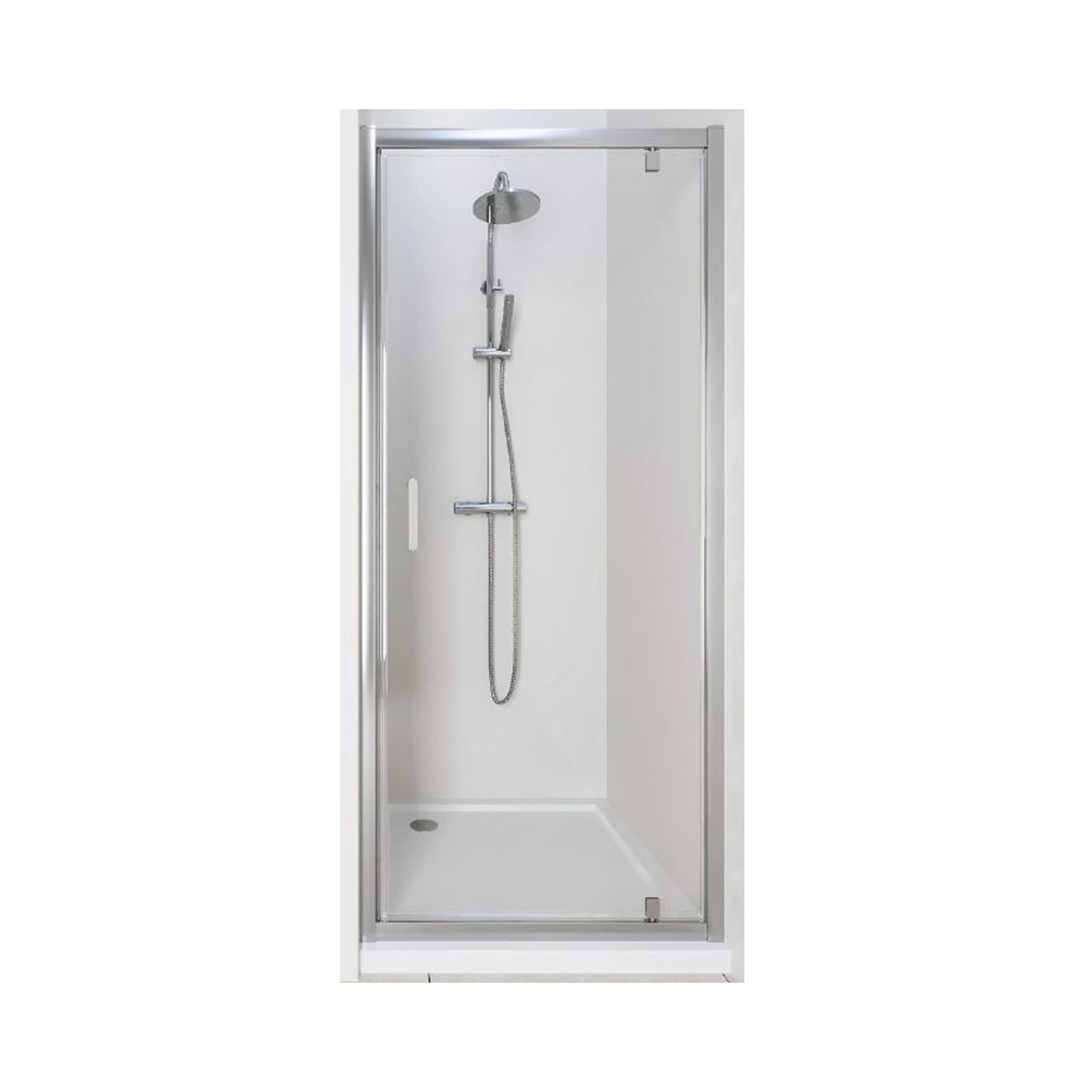 Lily Casa Chrome Pivot Doors | Lilybain