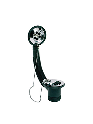 Bath Combination Chrome Plug & Chain Waste